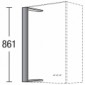 Blende für Hängeschränke, 867 mm hoch in Frontfarbe [2/21]