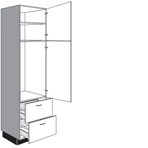 Seitenschrank für Geräte mit 1 Drehtür