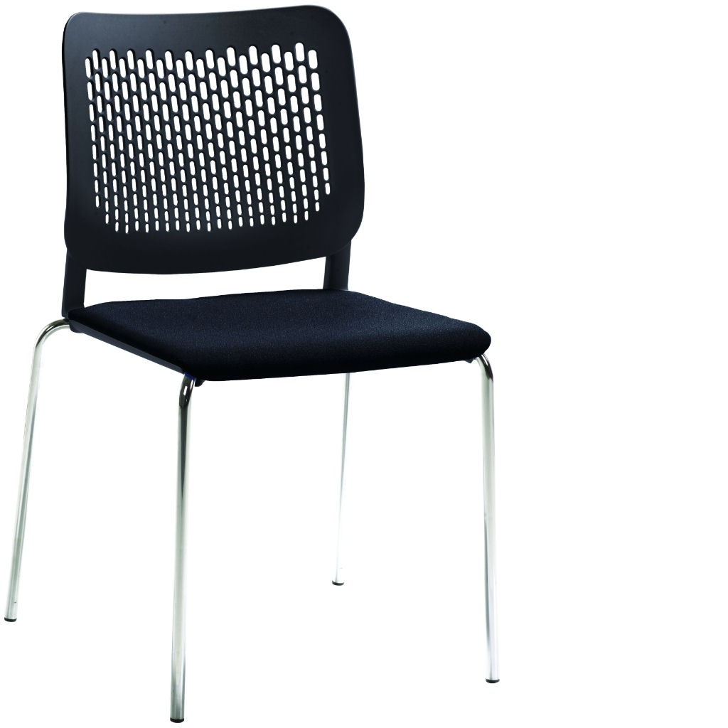 Stapelstuhl Sittec mit Sitzpolsterung