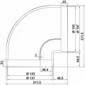 Rohrbogen 90° Verlustarme Umlenkung über integrierten Leitkörper [2/3]