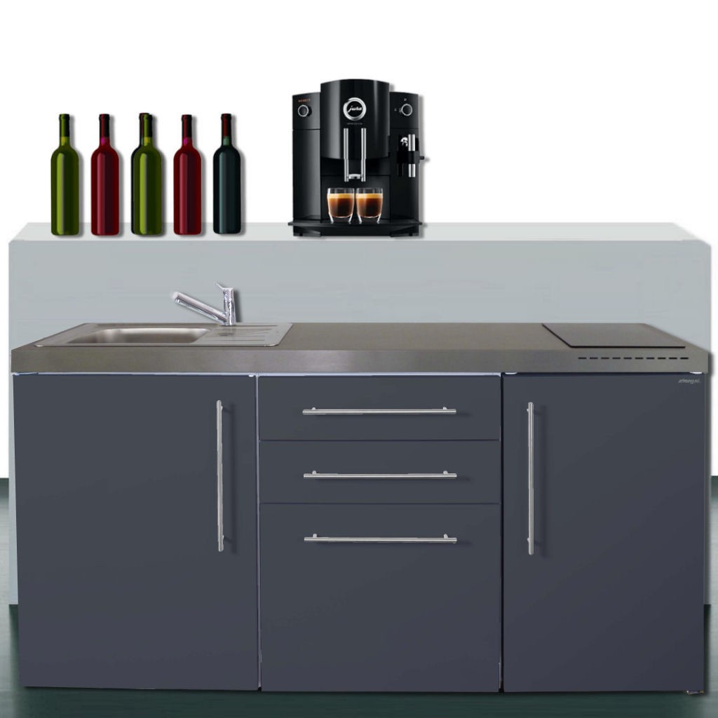 Pantryküchen Büroküchen 170 cm breit