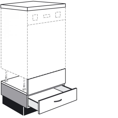 Modulschrank für hocheingebaute Geschirrspüler