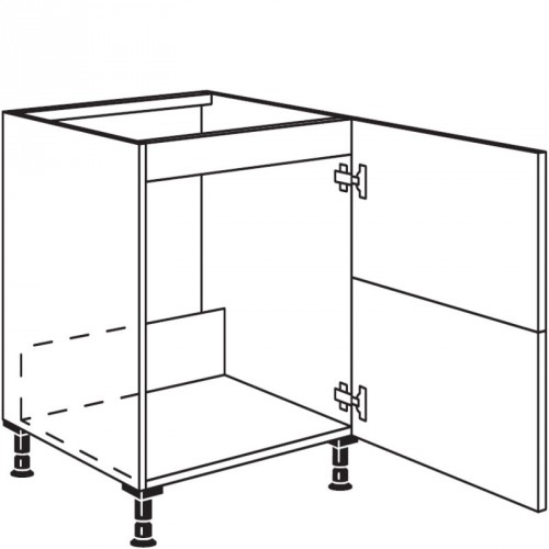Spülenschrank mit 1 verstiftete Tür