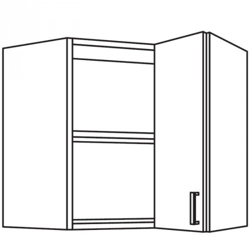 Wandschrank mit 1 Falttür mit Schiebetechnik