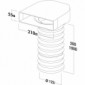 T-URX 125 Umlenkstück 90° mit Flexschlauch für 120er und 125er Haubenanschluss [2/2]