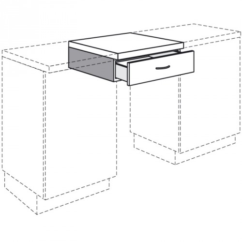 Unterbauschubkasten unter Arbeitsplatte