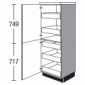 Highboardschrank mit 2 Drehtüren 5 Innenschubkästen [2/21]