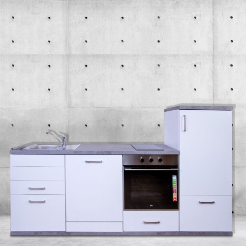 Miniküche-/Büroküche 225, 230, 240 cm Breite wählbar