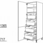 Hochschrank mit Wäschekorb-Tablar [2/9]