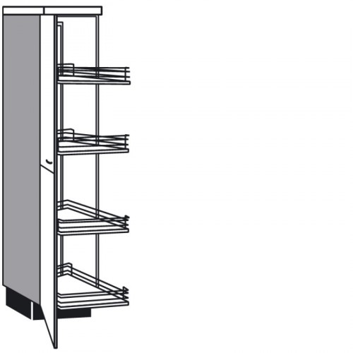 Highboard-Diagonal-Schrank mit 1 Drehtür