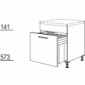 Unterschrank mit Mülltrennsystem 1 feste Blende [2/13]