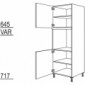 Hochschrank für Geräte-Umbauten, Backofen [2/9]