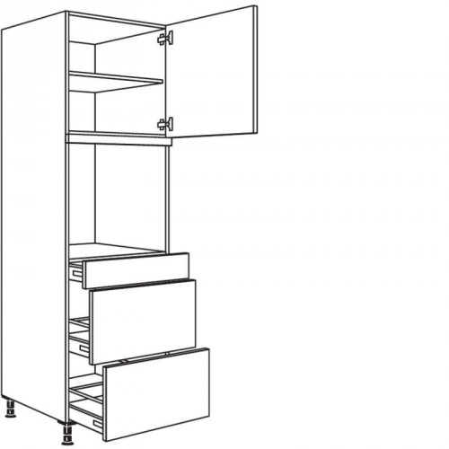 Hochschrank für Geräte-Umbauten, Backofen 590 mm Nische