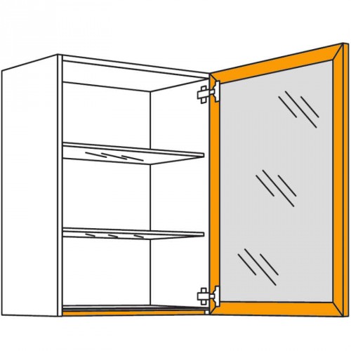 Glas-Wandschrank Square