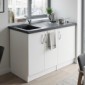 B&uuml;rok&uuml;che ohne K&uuml;hlschrank 120 cm dekorf&auml;hig [5/9]