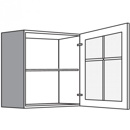 Hängeschrank mit 1 Sprossenglastür