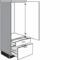 Highboardschrank für Einbaugeräte mit 1 Geräte-Drehtür 1 Auszug [1/21]