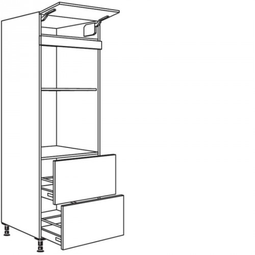 Hochschrank für Geräte-Umbauten, Backofen und Mikrowelle 590, 380 mm Nische