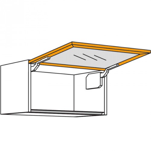 Glas-Wandschrank Square