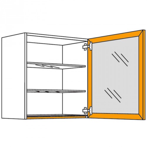 Glas-Wandschrank Square