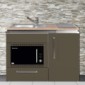Büroküche Metall 120 cm breit Designline mit Mikrowellenofen [5/21]