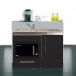 Büroküche Metall 120 cm breit Designline mit Mikrowellenofen [2/22]