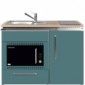 Büroküche Metall 120 cm breit Designline mit Mikrowellenofen [5/22]