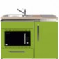 Büroküche Metall 120 cm breit Designline mit Mikrowellenofen [6/22]