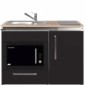 Büroküche Metall 120 cm breit Designline mit Mikrowellenofen [10/22]