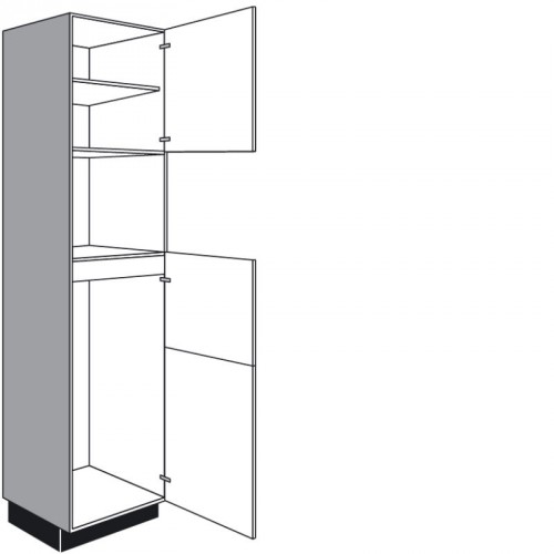 Einbau-Geräteschrank mit 2 Drehtüren