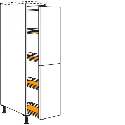 Highboard Apotherkerschrank mit 1 Auszug