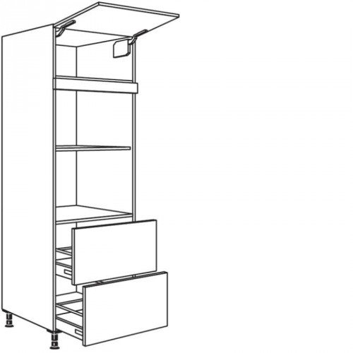 Hochschrank für Geräte-Umbauten, Mikrowelle und Dampfgarer