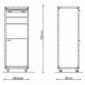 kitcase pro-art Kofferküche-Beistellschrank hoch innenbreite 53,5 cm in verschiedenen Ausführungen [4/9]