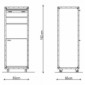 kitcase pro-art Kofferküche-Beistellschrank hoch innenbreite 53,5 cm in verschiedenen Ausführungen [9/9]