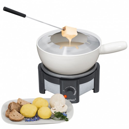 Keramik-Fondue-Set mit Keramik Casserole