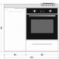Minik&uuml;che mit Backofen 100 cm breit [9/10]
