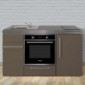 Kompaktküche 150 cm breit mit Backofen [6/18]