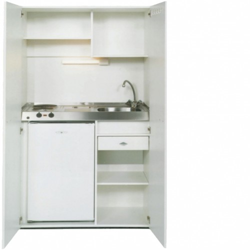 Schrankküche Breite 100 cm mit Kühlschrank F AKD