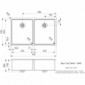 Doppelbecken für die Küche New York 34x40+34x40 [2/6]