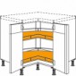 Eckschrank mit 2 verstiftete Türen [1/12]