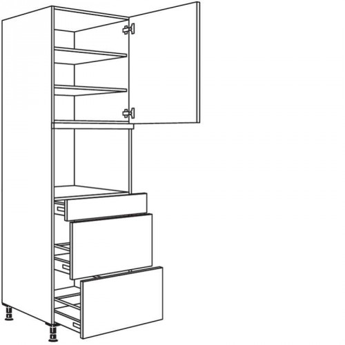 Hochschrank für Geräte-Umbauten, Dampfgarer Kompaktgerät