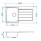 Einbauspüle Line 20 Edelstahl Glatt oder Leinenstruktur [3/4]