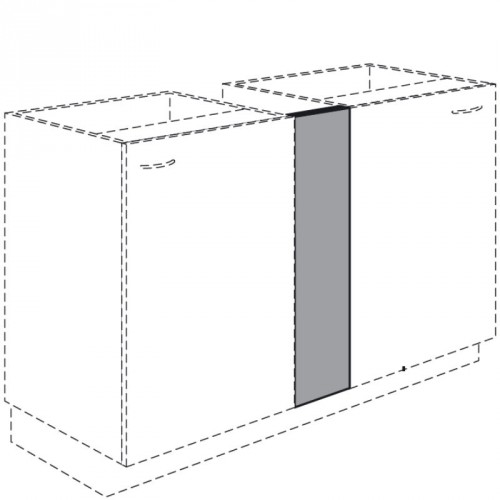 Blende für Unterschränke mit 723 mm Höhe