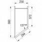 Diagonal-Unterschrank mit 1 Drehtür und 2 verstellbare Fachböden [3/17]