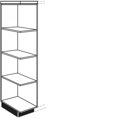 Highboard-Abschlussregal in Korpusfarbe