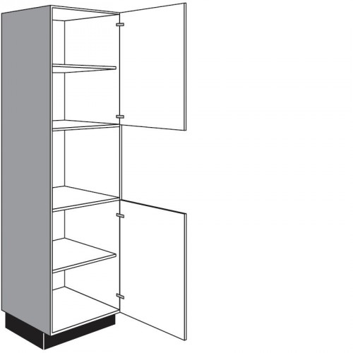 Seitenschrank für Einbaugeräte mit 2 Drehtüren