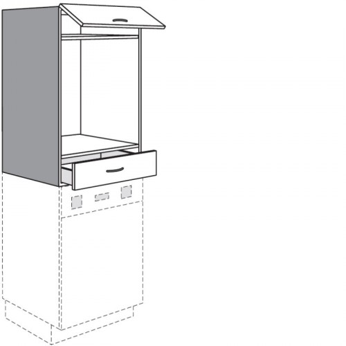 Aufsatzschrank für Einbaugeräte