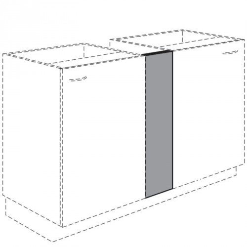 Passleiste für Unterschränke in Frontfarbe