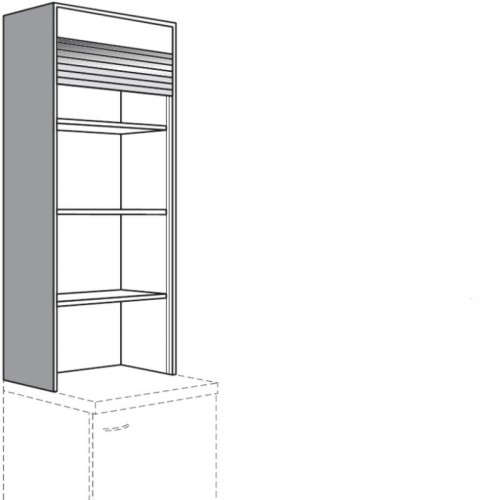 Aufsatzschrank mit Rollladen