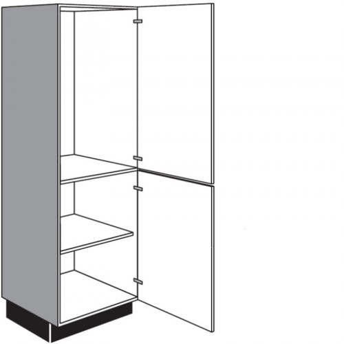 Highboardschrank für Einbaugeräte mit 1 Drehtür und 1 Geräte-Drehtür